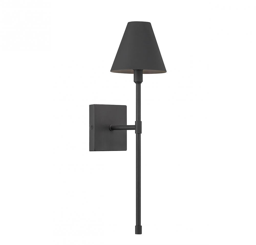 Savoy House Jefferson 1-Light Wall Sconce Matte Black