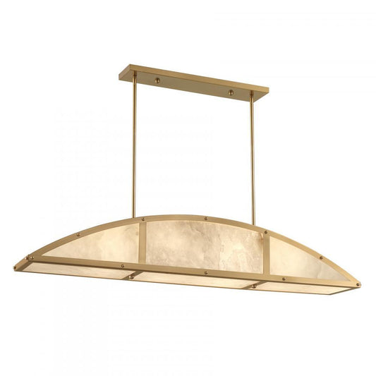 Savoy House Legacy 4-Light Linear Chandelier in Warm Brass by Breegan Jane, Savoy House 1-6219-4-322 ALWMX