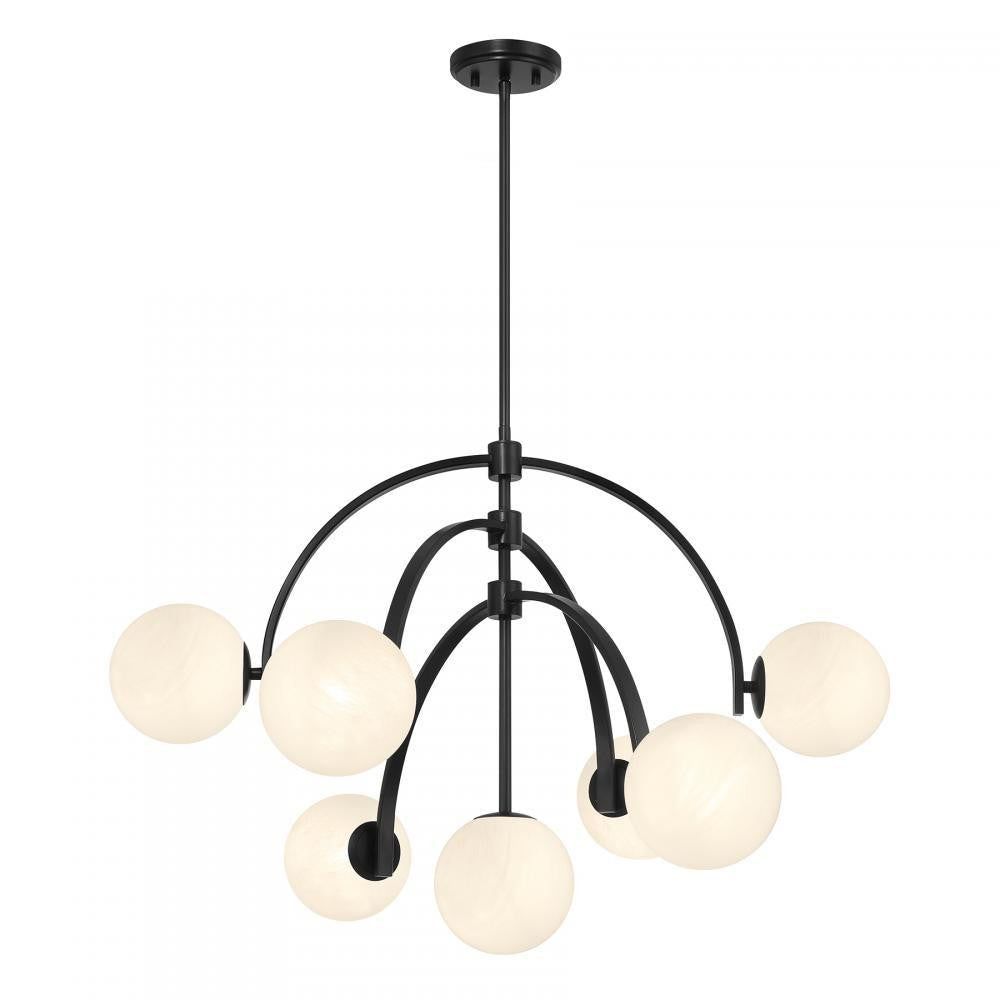 Savoy House Marias 7-Light Chandelier in Matte Black, Savoy House 1-3319-7-89 ALWMQ