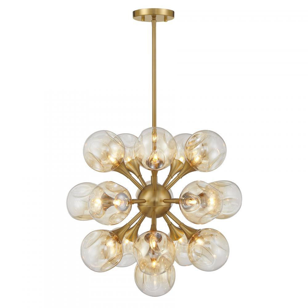 Savoy House Matisse 16-Light Chandelier Warm Brass