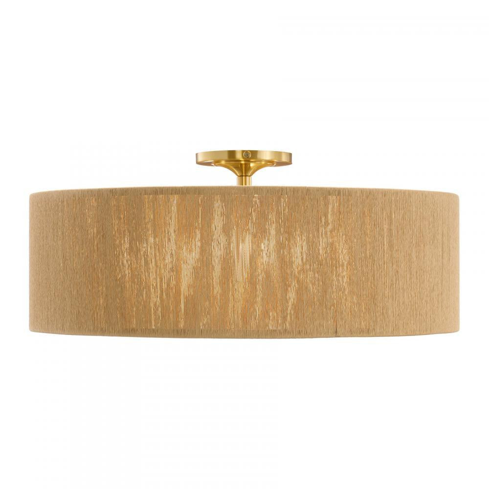 Savoy House Maynard 4-Light Ceiling Light Warm Brass
