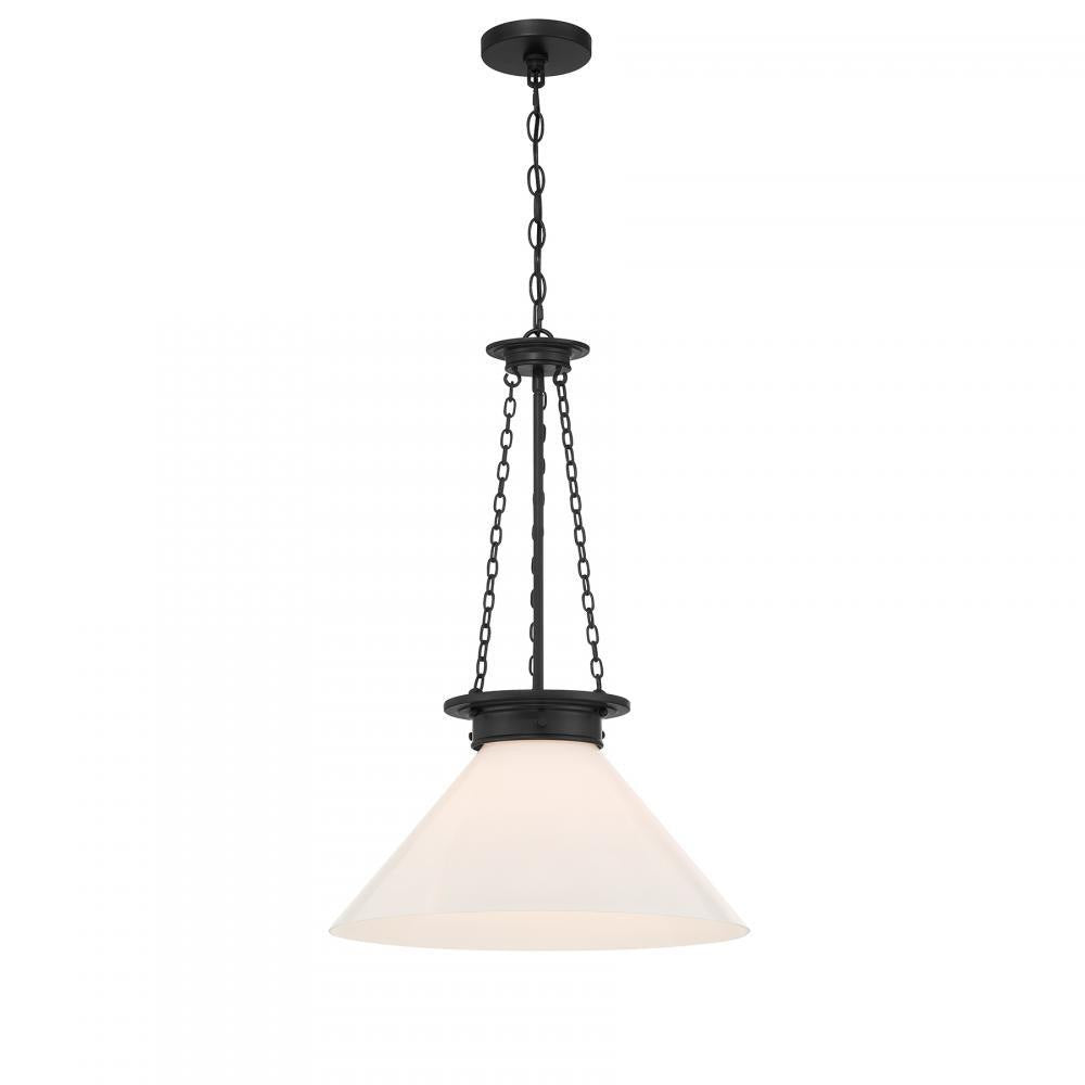 Savoy House Myers 1-Light Pendant in Matte Black, Savoy House 7-1011-1-89 ALXL3
