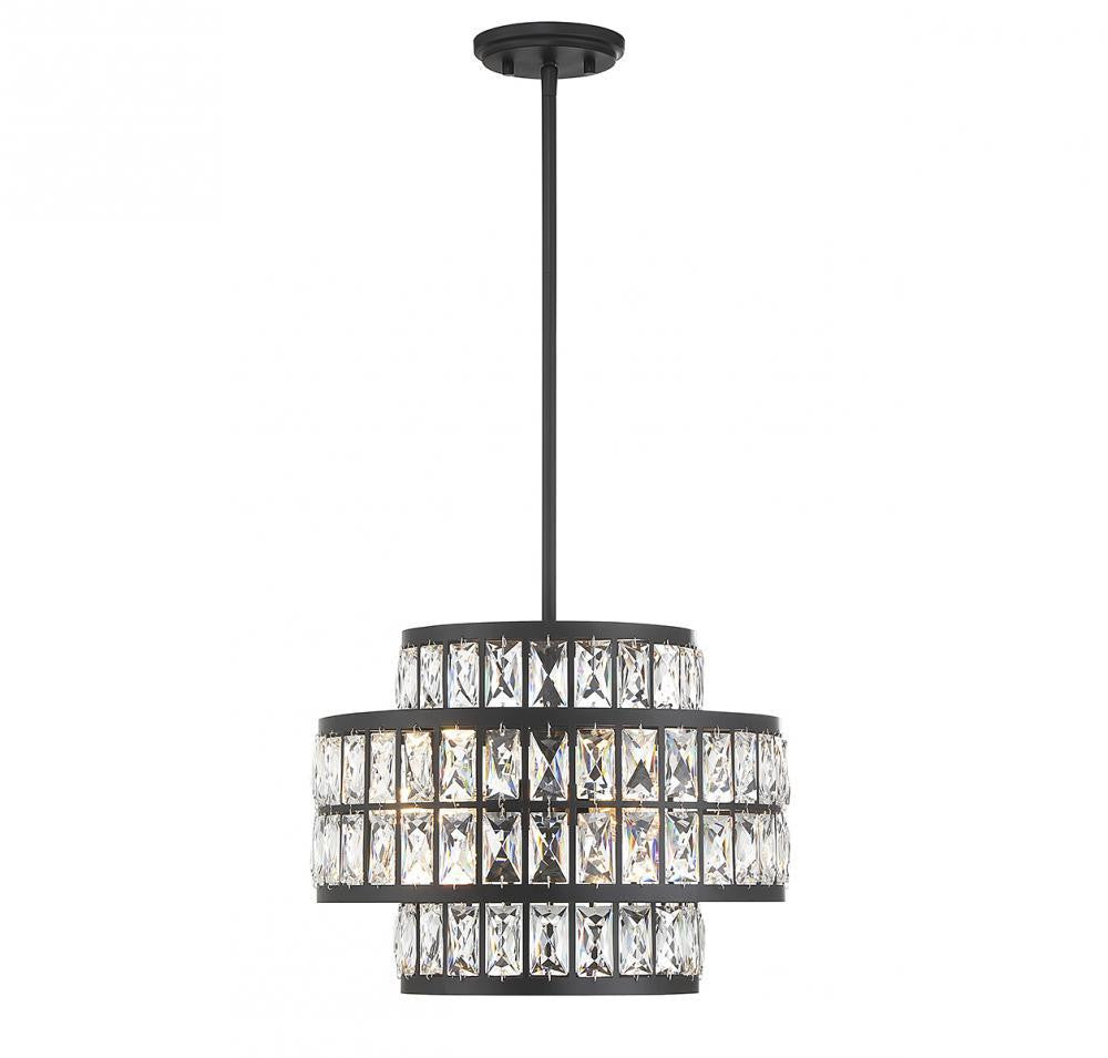 Savoy House Renzo 3-Light Pendant Matte Black