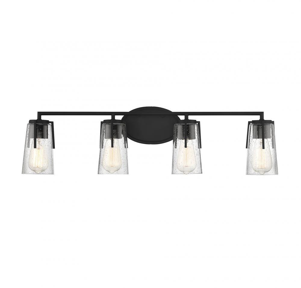 Savoy House Sacremento 4-Light Bath Vanity Black