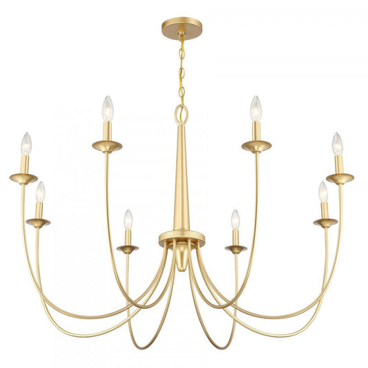 Savoy House Stonecrest 8-Light Chandelier Bisque White