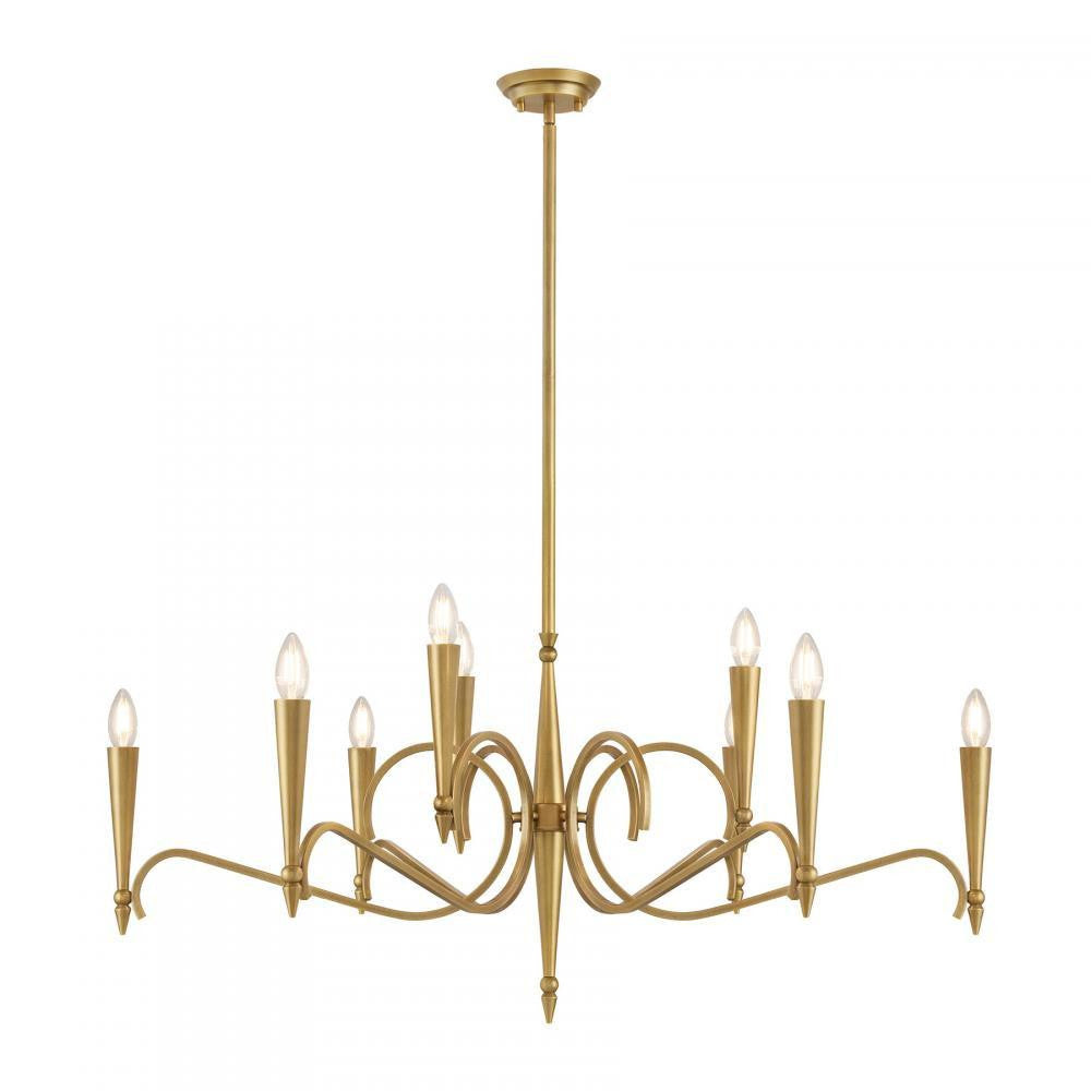 Savoy House Tremont 9-Light Chandelier Riviera Brass