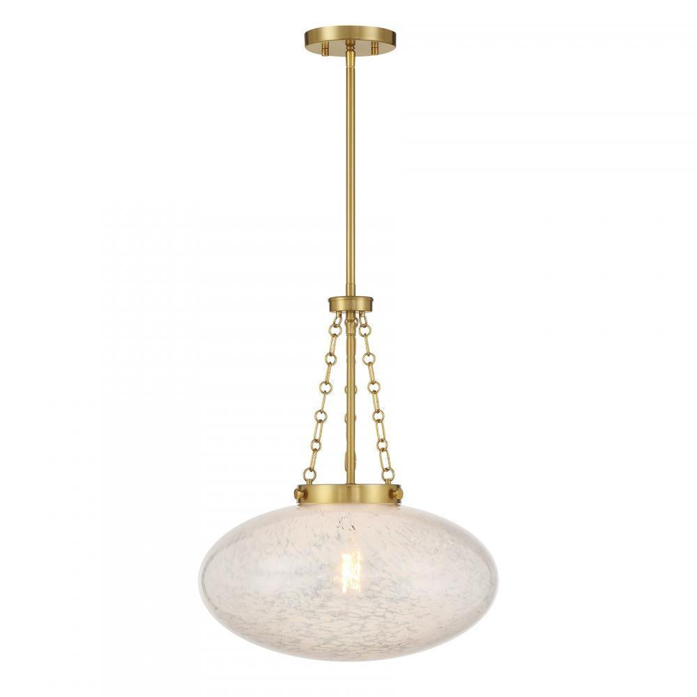 Savoy House Willow 1-Light Pendant Warm Brass