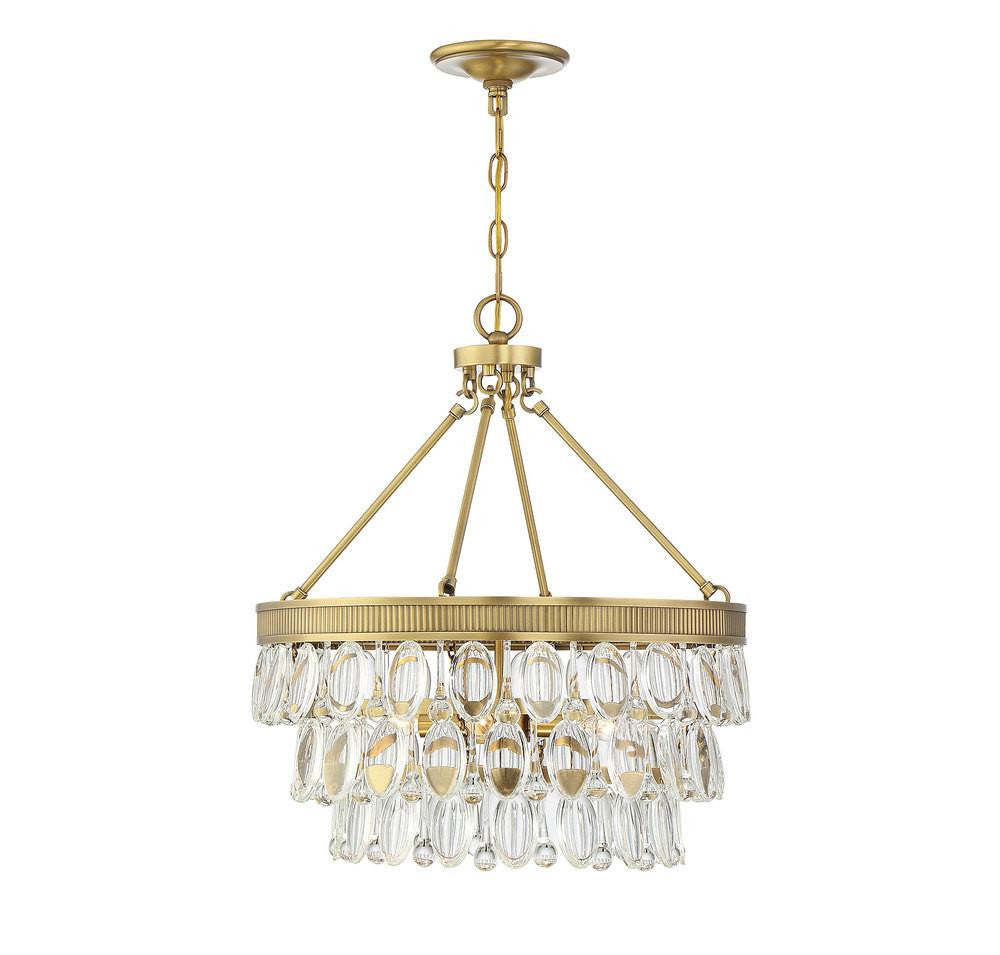 Savoy House Windham 20-in Pendant Warm Brass