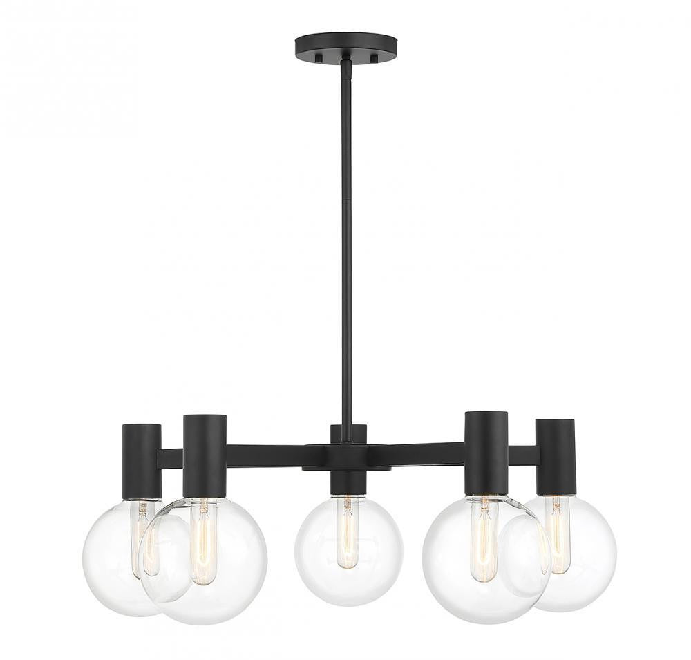 Savoy House Wright 5-Light Chandelier Matte Black