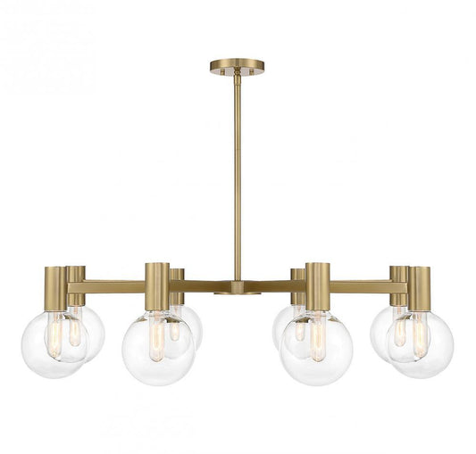 Savoy House Wright 8-Light Chandelier Warm Brass
