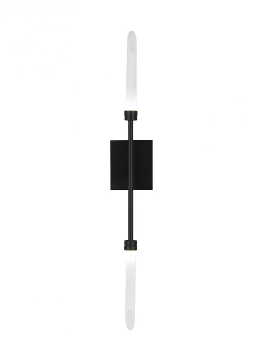 Visual Comfort Modern Spur LED Wall Sconce 277V Black, Matte Black