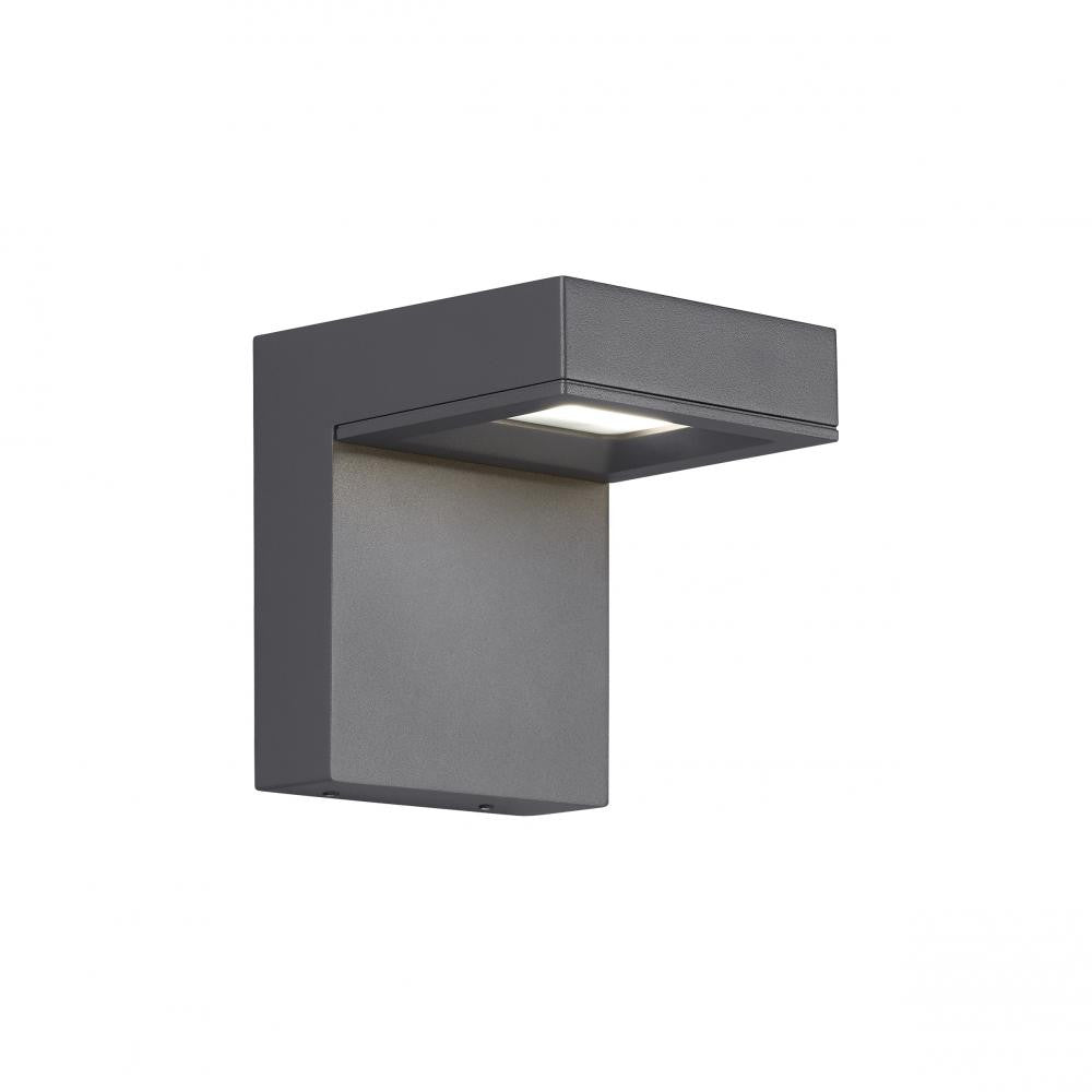 Visual Comfort Modern Taag Outdoor Wall Sconce Black, Charcoal