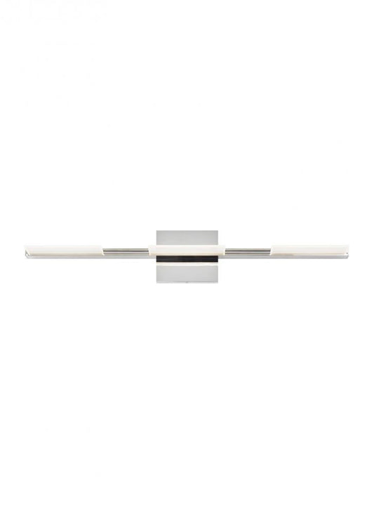 Visual Comfort Modern Tris LED Bath Vanity 277V Chrome