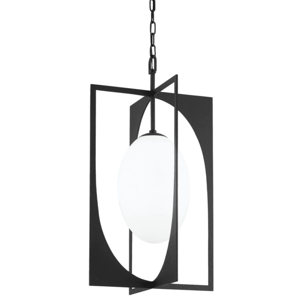 Troy Enzo Outdoor Lantern Black Iron