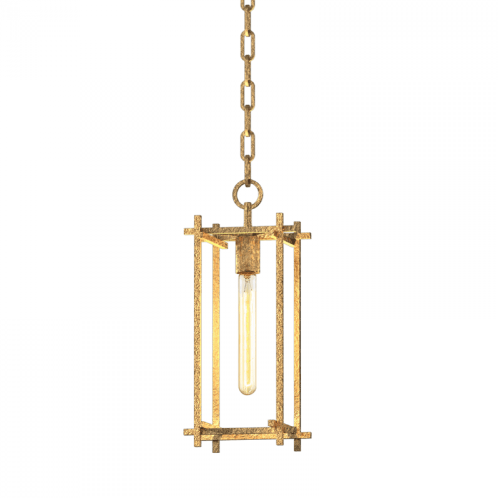 Troy Huck Outdoor Lantern Vintage Gold Leaf