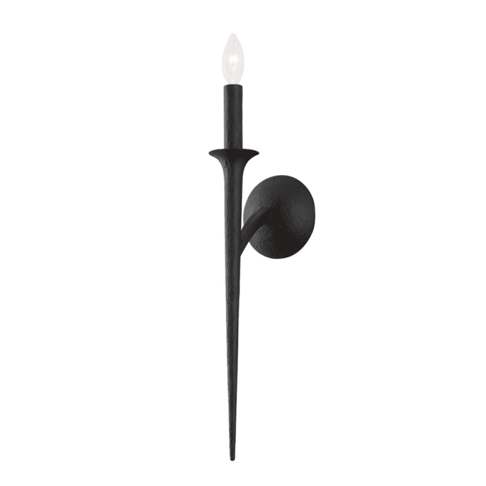 Troy Luca Wall Sconce Black Iron