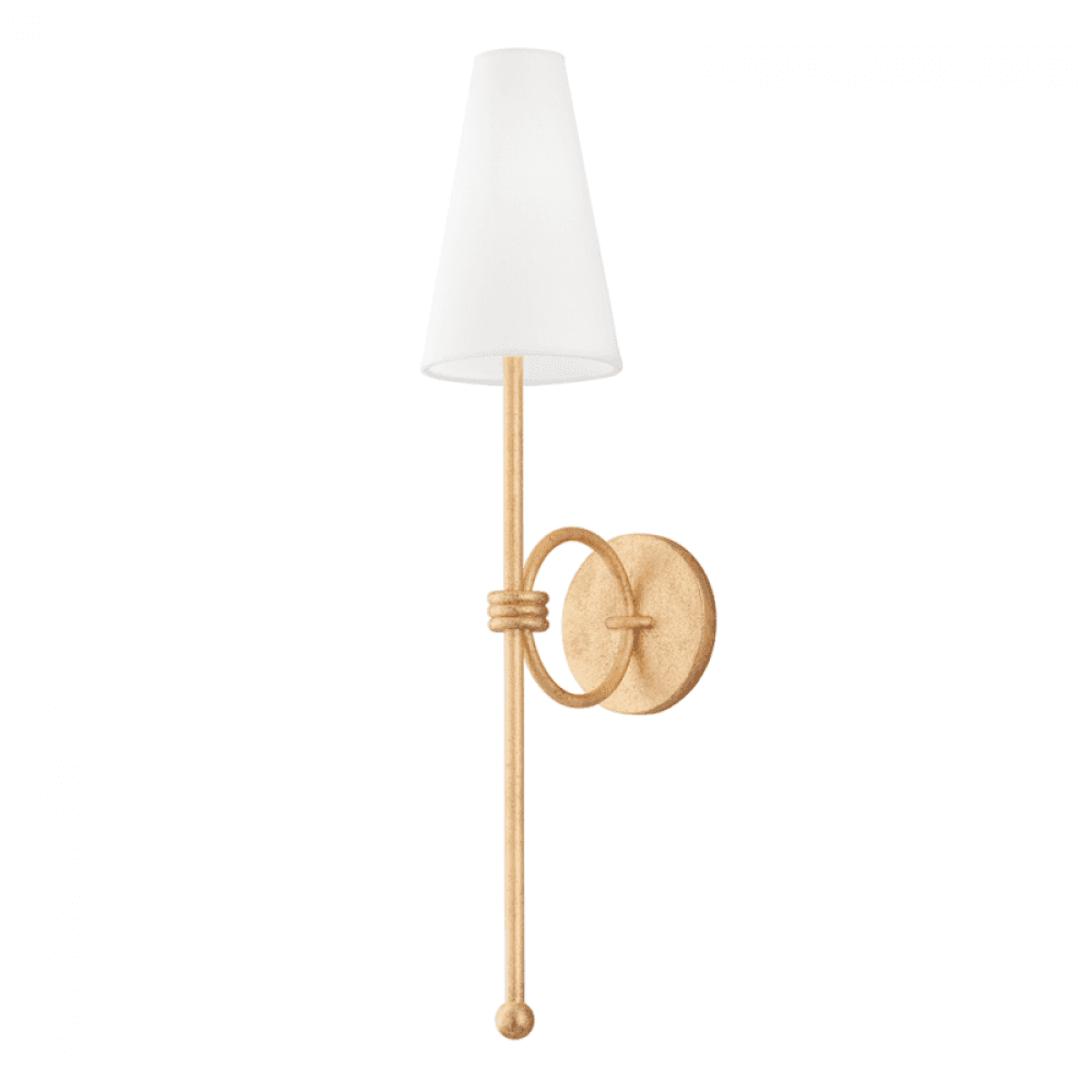 Troy Magnus Wall Sconce Vintage Gold Leaf