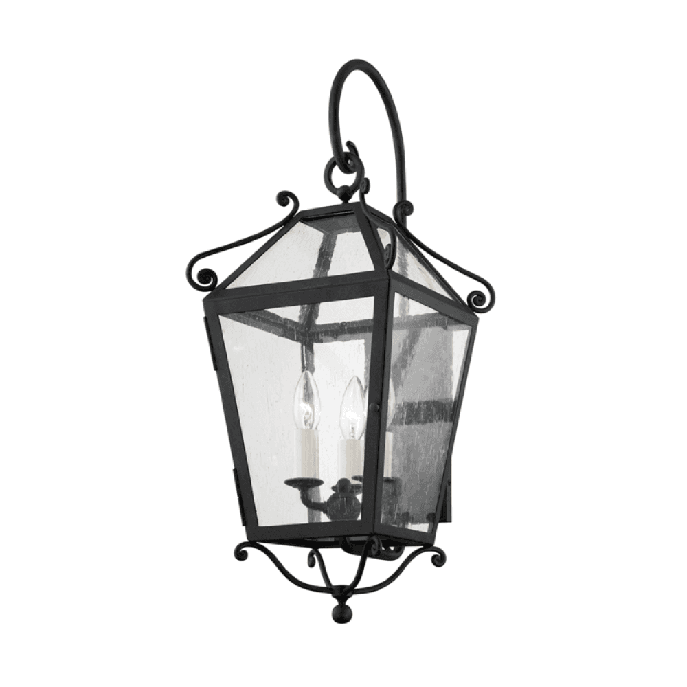 Troy Santa Barbara Exterior Wall Sconce French Iron