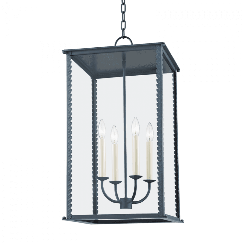 Troy Zuma Outdoor Lantern Verdigris Gray