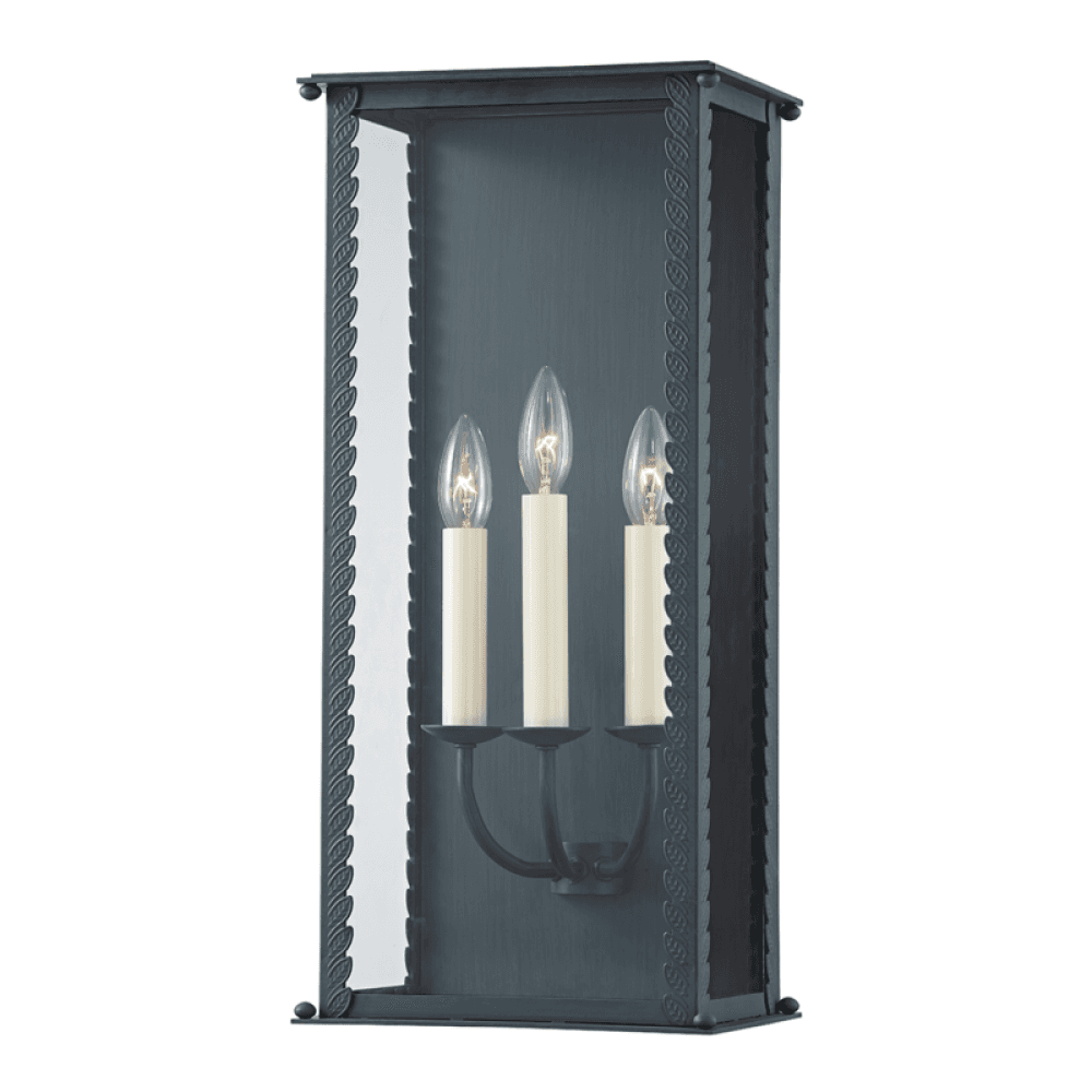 Troy Zuma Wall Sconce Verdigris Gray