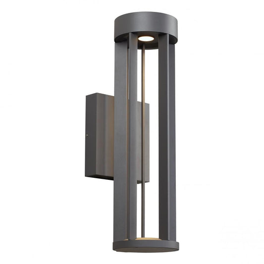 Visual Comfort Modern Turbo Outdoor Wall Sconce Black, Charcoal