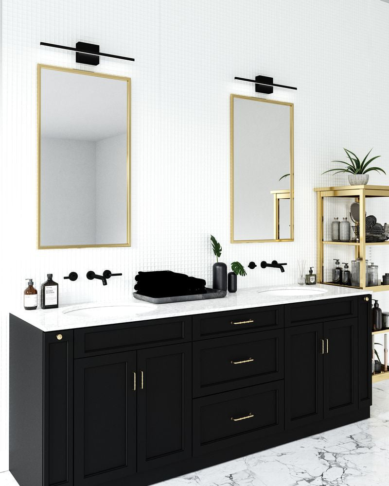Kuzco Lighting Inc Vega Minor 24-in LED Vanity Light Brushed Nickel