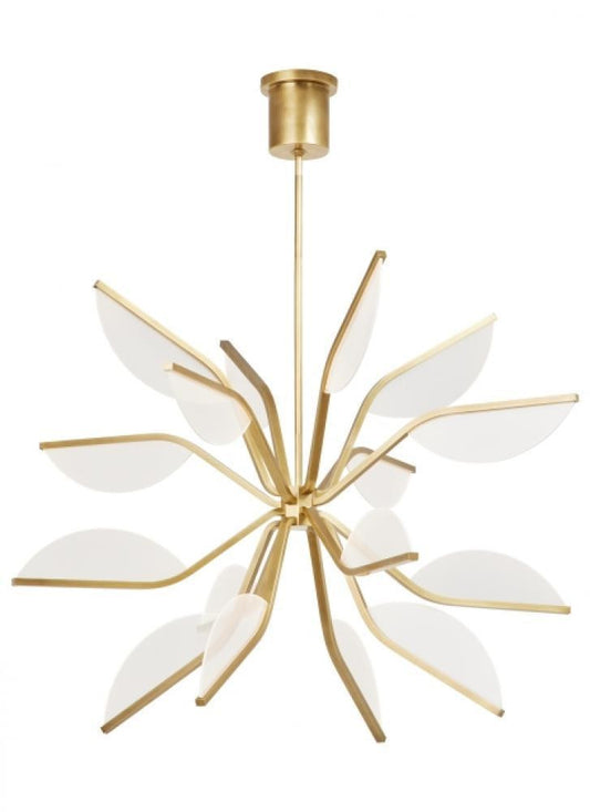 Visual Comfort Modern Belterra Globe Chandelier Brass