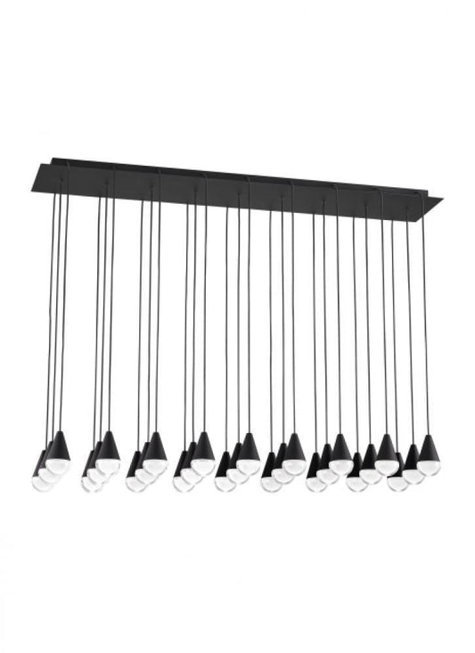 Visual Comfort Modern Cupola Chandelier Nightshade Black