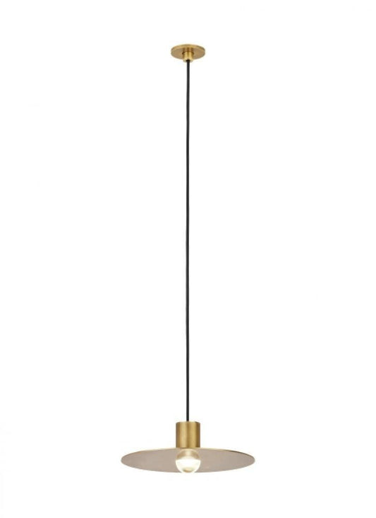 Visual Comfort Modern Eaves Ceiling Chandelier Natural Brass