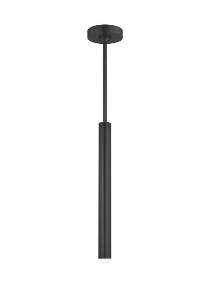 Visual Comfort Modern Ebell LED Small Pendant 277V Dark Bronze