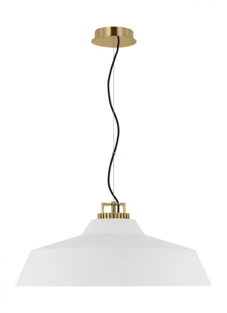 Visual Comfort Modern Forge Grande Short Pendant Natural Brass