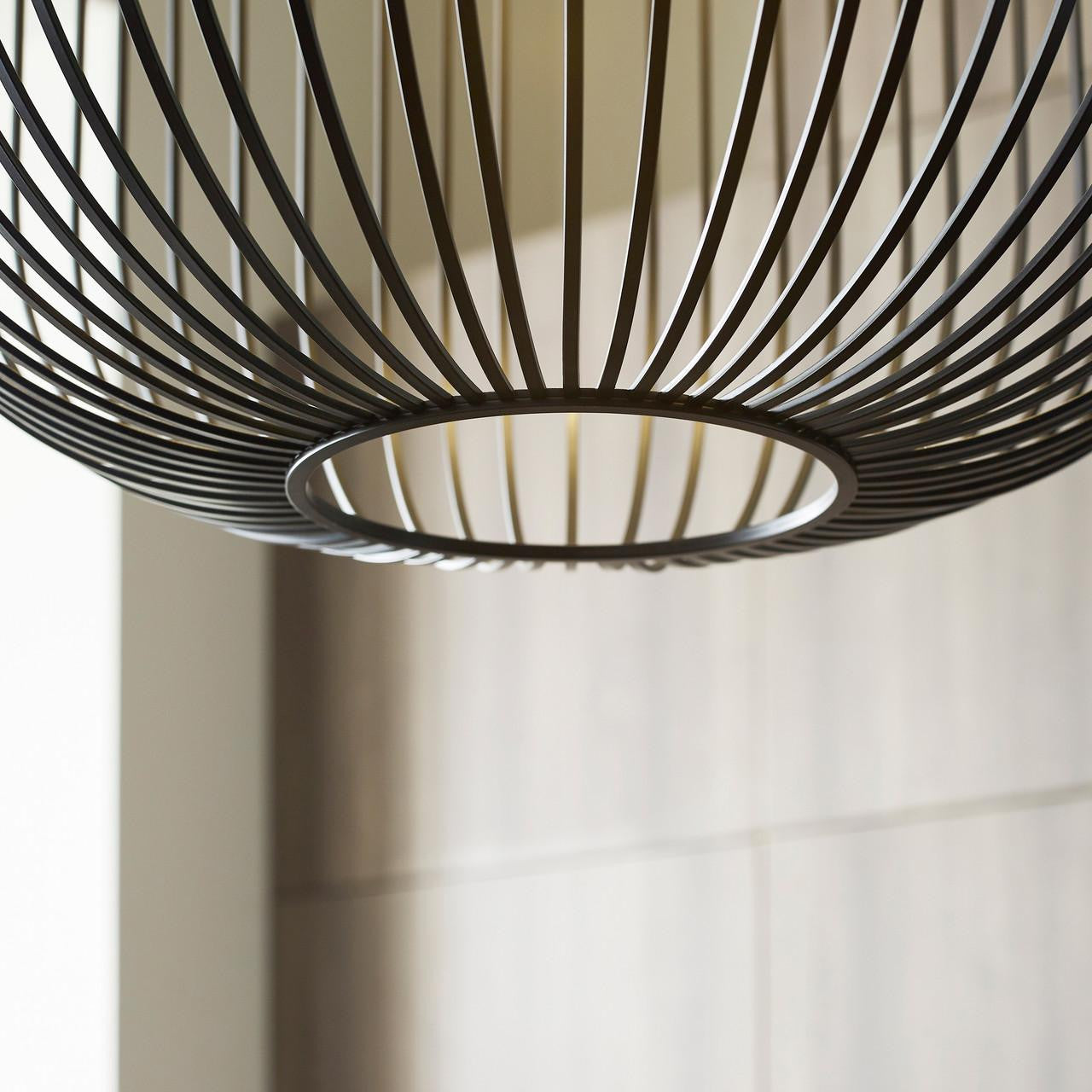 Visual Comfort & Co. Modern Collection Kai Pendant, 1-Light, LED, Black, 26.4"H (700TDKAI2B-LED930 70PDFRQ)