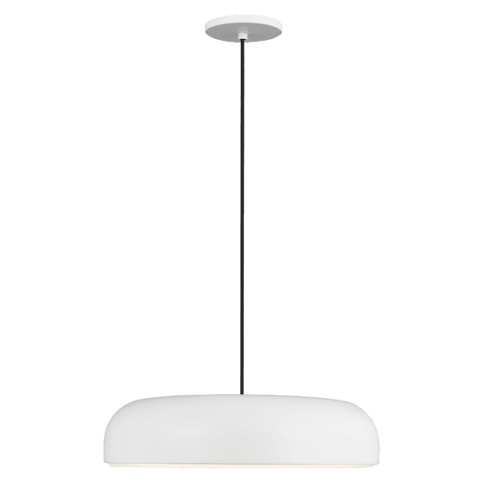 Visual Comfort & Co. Modern Collection Kosa Pendant, 1-Light, LED, White, 18"W (700TDKOSA18W-LED930 70PGAKD)