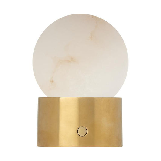 Visual Comfort & Co. Modern Collection Mina Alabaster Accent Rechargeable Table Lamp