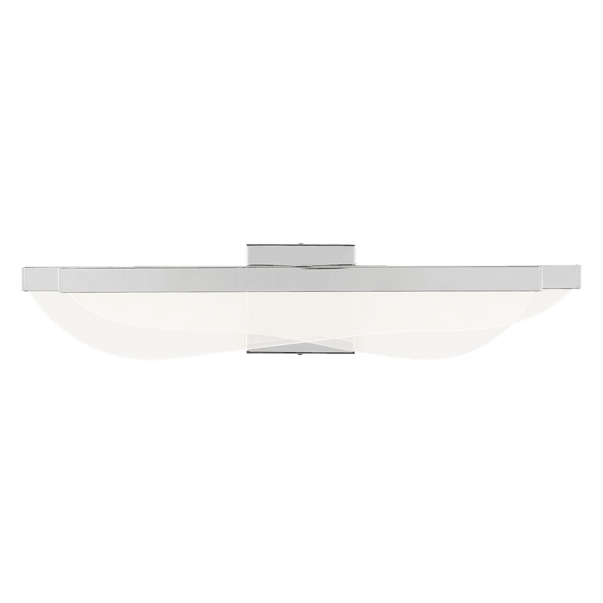 Visual Comfort & Co. Modern Collection Nyra Bath Sconce, Integrated LED, Nickel, 24.7"L (700BCNYR25N-LED930-277 70PGAKW)