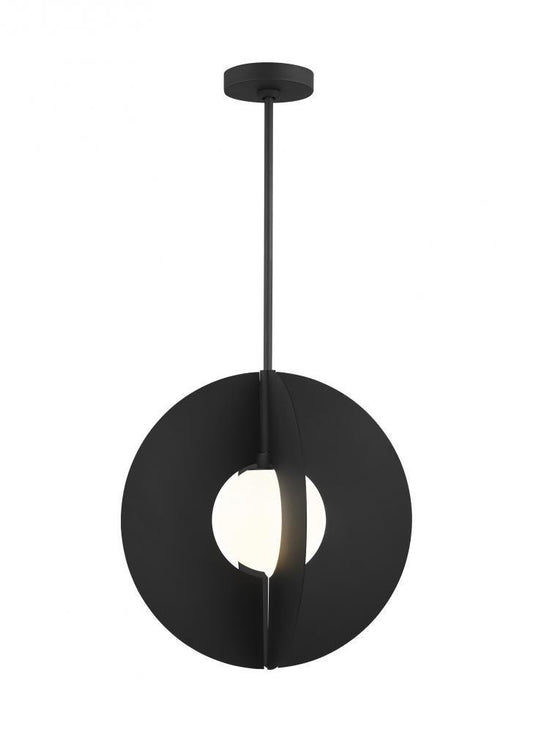 Visual Comfort Modern Orbel Round Grande Pendant Brass