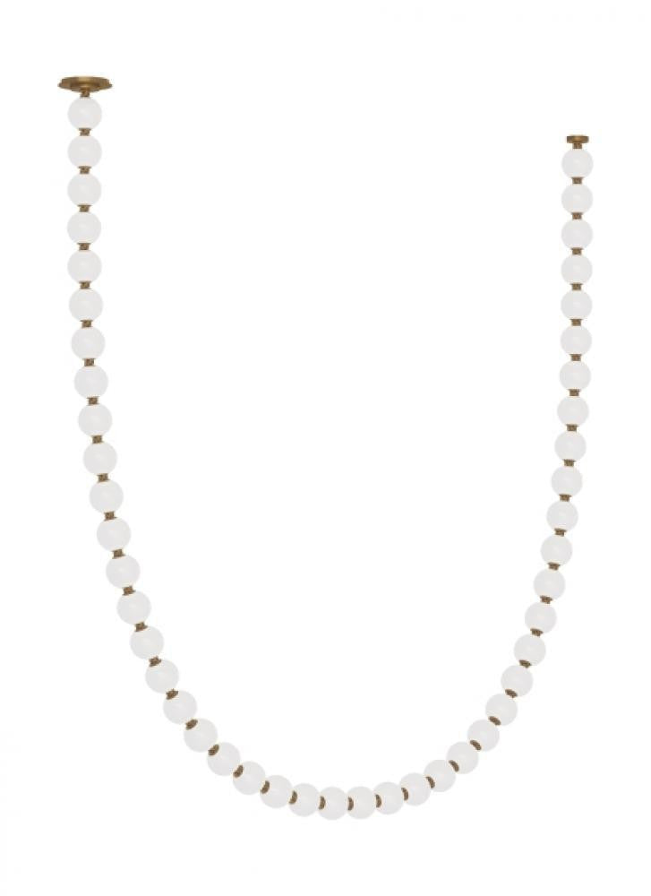 Visual Comfort Modern Perle Chandelier Natural Brass