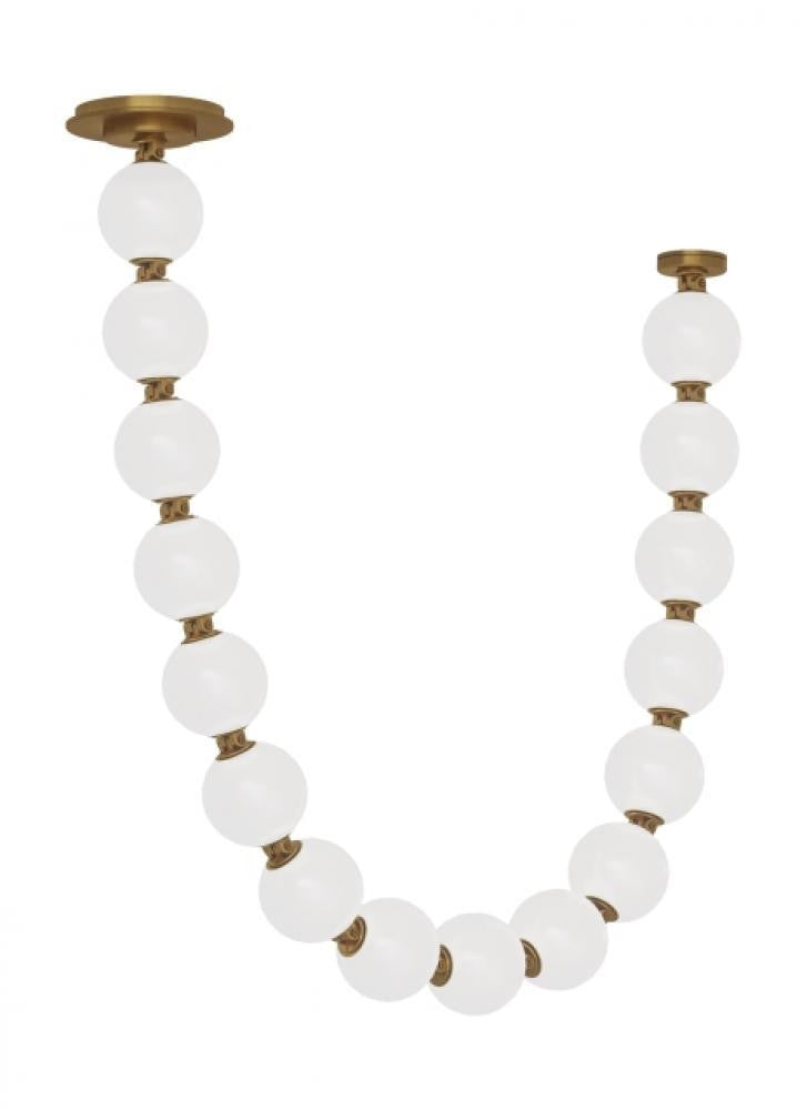 Visual Comfort Modern Perle Pendant Natural Brass