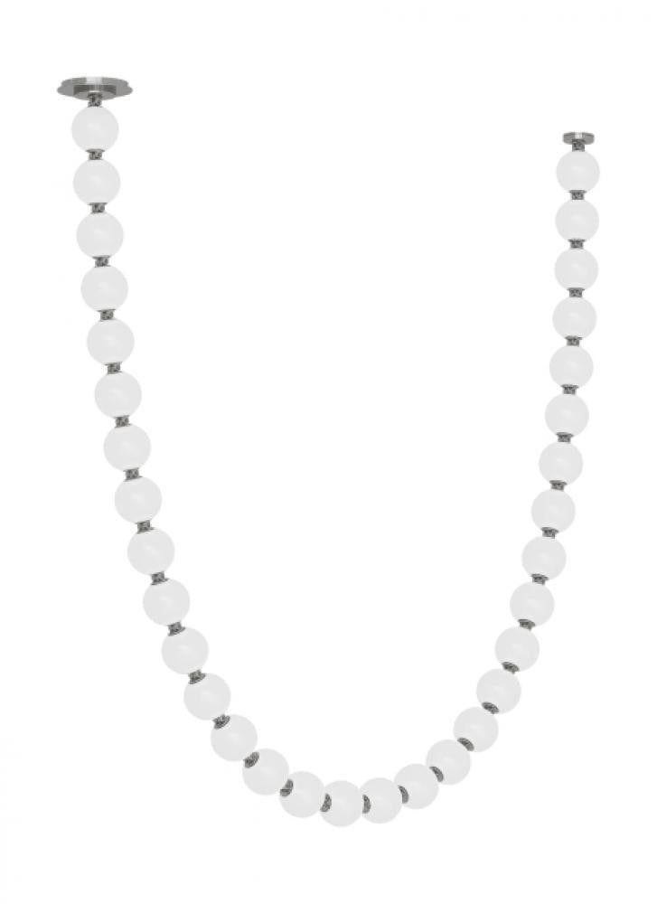 Visual Comfort Modern The Perle Ceiling Chandelier Polished Nickel