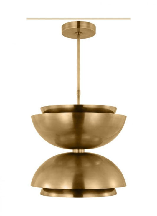 Visual Comfort Modern The Shanti Ceiling Pendant Natural Brass