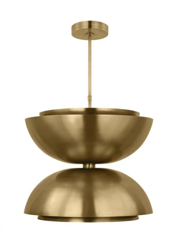 Visual Comfort Modern The Shanti Ceiling Pendant Natural Brass