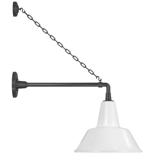 Visual Comfort Signature Academy Barn Light 17.5 Matte Black