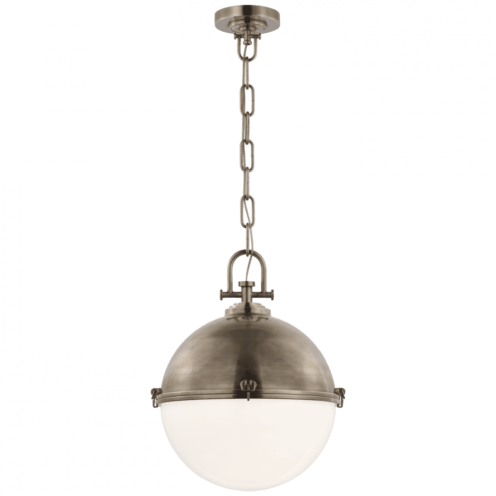 Visual Comfort Signature Adrian X-Large Globe Pendant Antique Nickel