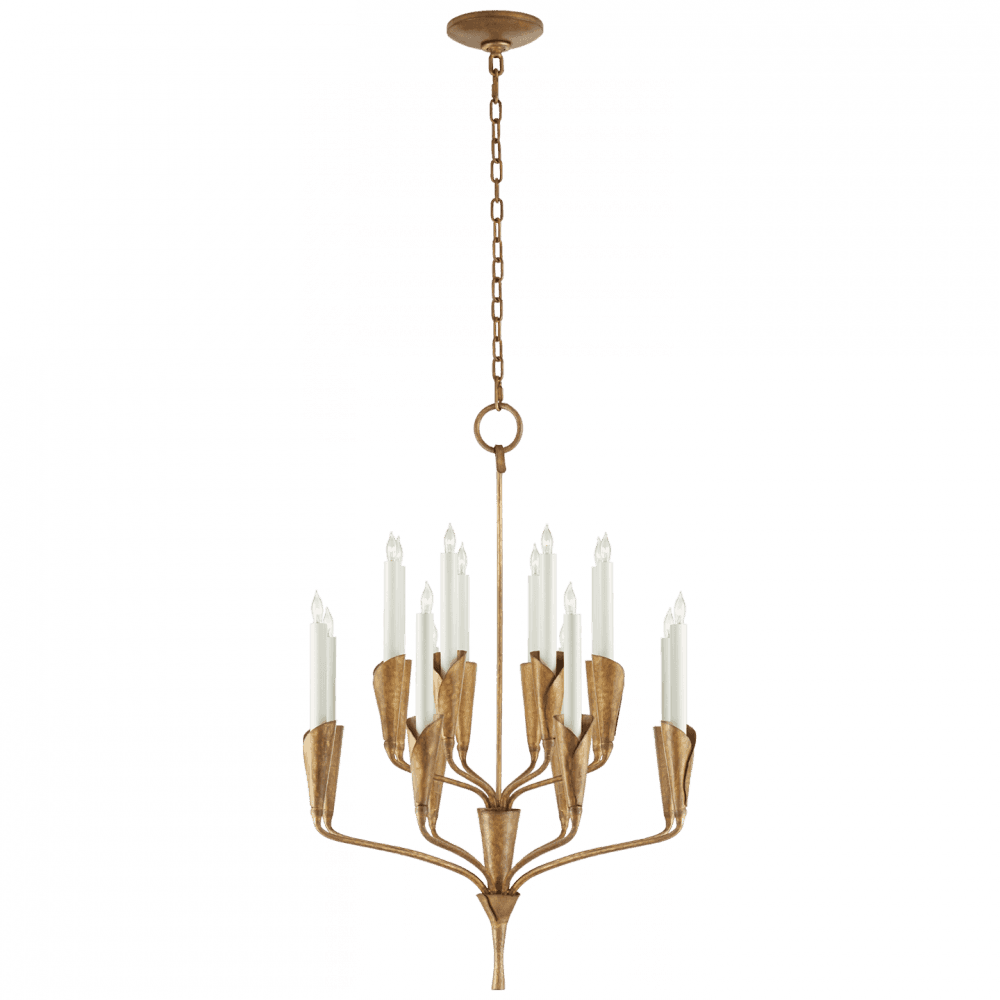 Visual Comfort Signature Aiden Chandelier Polished Nickel