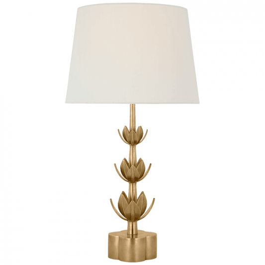 Visual Comfort Signature Alberto Large Triple Table Lamp Antique-Burnished Brass