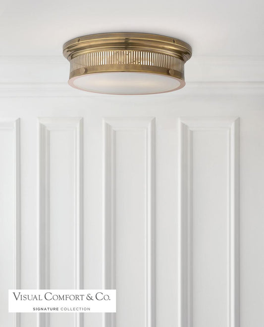 Visual Comfort Signature Alderly Flush Mount Bronze
