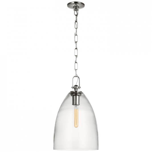 Visual Comfort Signature Andros Large Pendant Polished Nickel