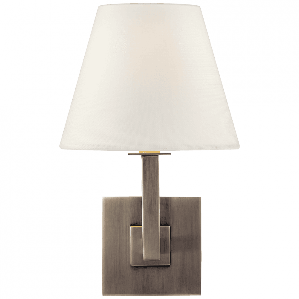 Visual Comfort Signature Architectural Wall Sconce Brushed Steel