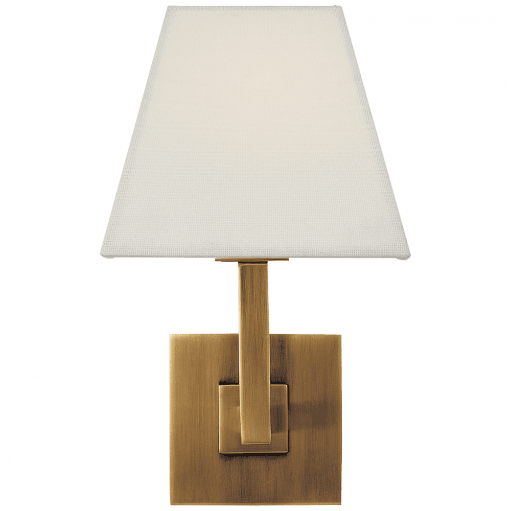 Visual Comfort Signature Architectural Wall Sconce Hand-Rubbed Antique Brass