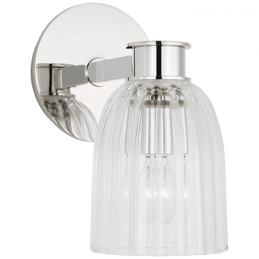 Visual Comfort Signature Asalea Single Wall Sconce Polished Nickel